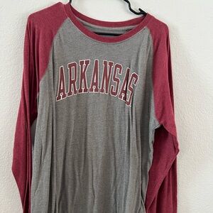 Champion Gray and Red Raglan Shirt